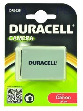 Levně DURACELL Baterie - DR9925 pro Canon LP-E5, šedá, 1020 mAh, 7.4V