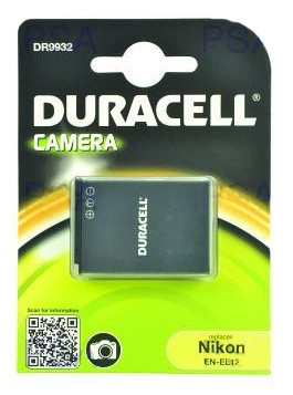 Levně DURACELL Baterie - DR9932 pro Nikon EN-EL12, černá, 1000 mAh, 3.7V