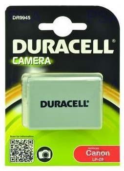 Levně DURACELL Baterie - DR9945 pro Canon LP-E8, černá, 1020 mAh, 7.4V
