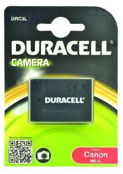 Levně DURACELL Baterie - DRC4L pro Canon NB-4L, šedá, 700 mAh, 3.7 V