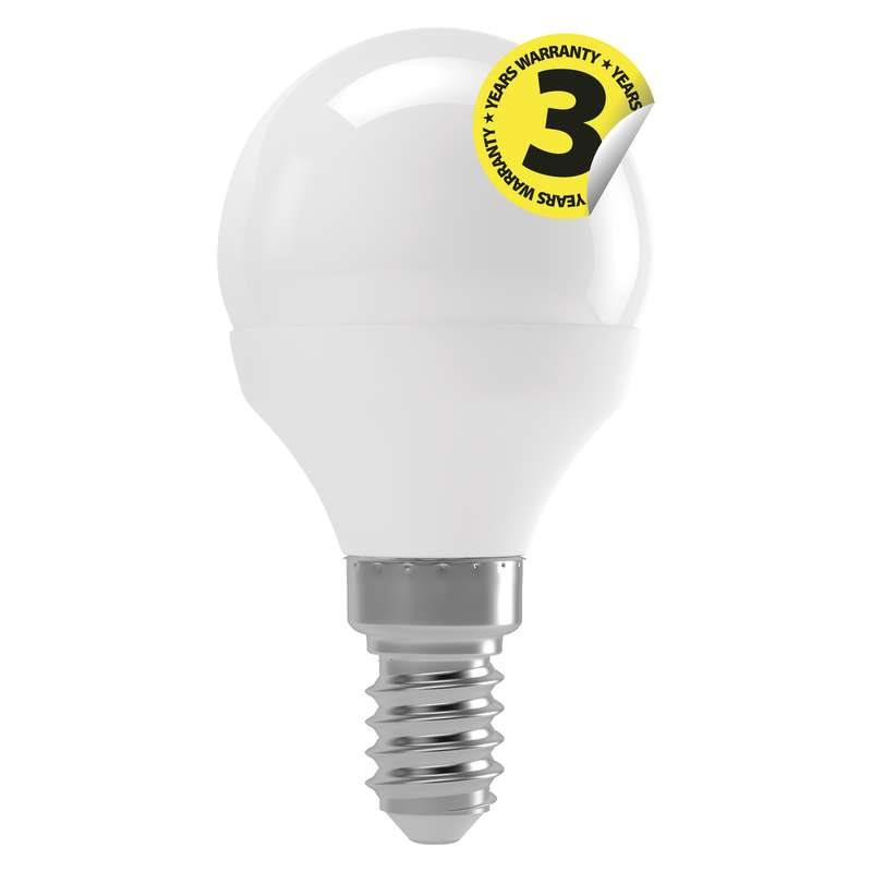 Levně Emos LED žárovka MINI GLOBE, 4W/30W E14, NW neutrální bílá, 330 lm, Classic, F