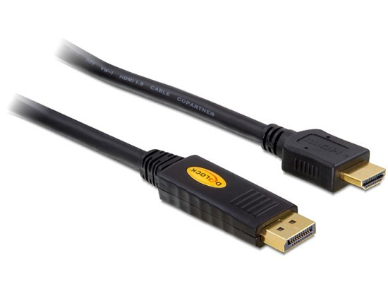 Levně Delock kabel DisplayPort samec na HDMI samec, délka 3m