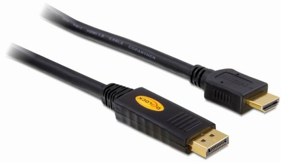 Levně Delock kabel DisplayPort samec na HDMI samec, délka 5m