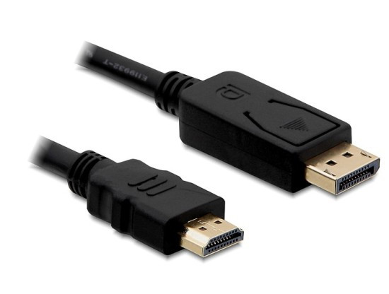Levně Delock kabel DisplayPort samec na HDMI samec, délka 1m
