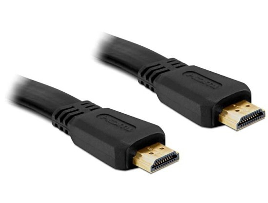 Levně Delock HDMI 1.4 kabel A/A samec/samec, plochý, délka 2 metry