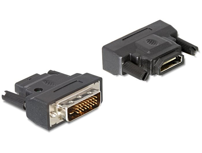 Levně Delock adaptér DVI 24+1 samec > HDMI samice s LED