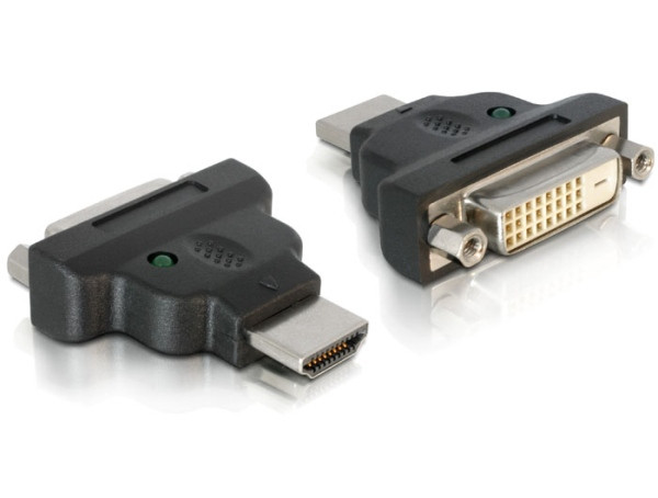 Delock Adaptér HDMI samec > DVI-25pin samice s LED