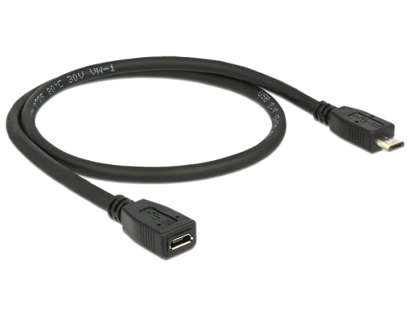 Levně Delock prodlužovací kabel USB micro-B samec > micro-B samice 0.5 m