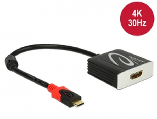 Delock Adaptér USB Type-C™ samec > HDMI samice (DP Alt Mód) 4K 30 Hz
