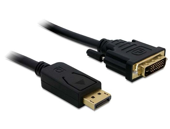Levně Delock kabel DisplayPort (samec) na DVI 24+1 (samec), 1m