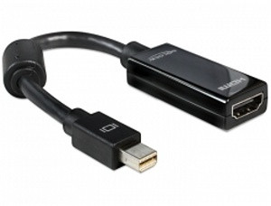 Levně Delock adaptér DisplayPort mini (samec) na HDMI A (samice), černý
