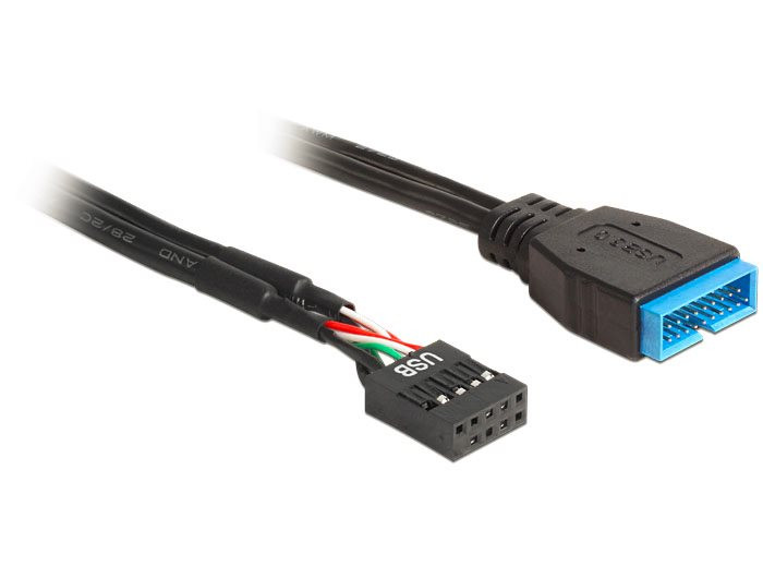 Levně Delock kabel USB 2.0 pinový konektor samice > USB 3.0 pinový konektor samce
