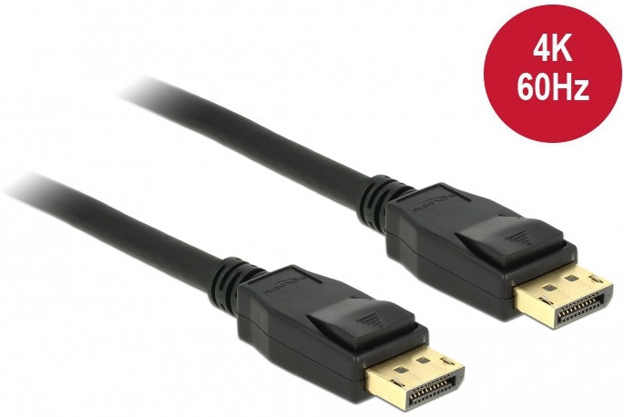 Levně Delock Displayport 1.2 kabel samec > Displayport samec 4K 60 Hz 1,5 m