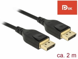 Levně Delock DisplayPort kabel 8K 60 Hz 2 m DP 8K certifikováno