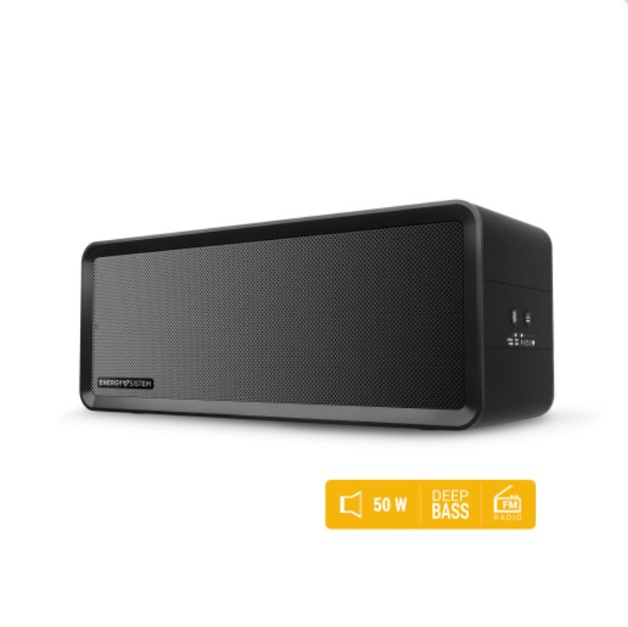 Levně Energy Sistem Music Box 9+, přenosný reproduktor s technologií Bluetooth, 50W, Deep Bass, microSD, USB
