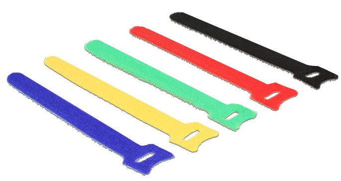 Levně Delock Vázací pásky na suchý zip barevné D 150 x Š 12 mm 10 ks