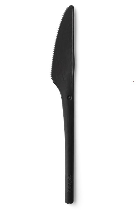 Levně REFORK - Nůž z přírodního materiálu, black, 1000ks