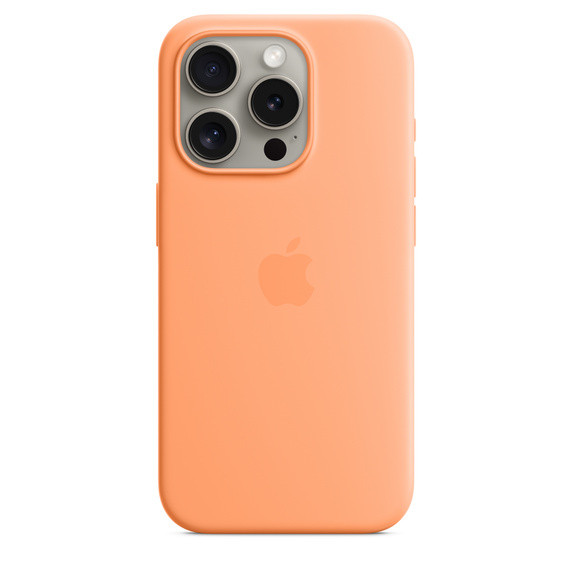 Levně iPhone 15 ProMax Silicone Case MS - Orange Sorbet