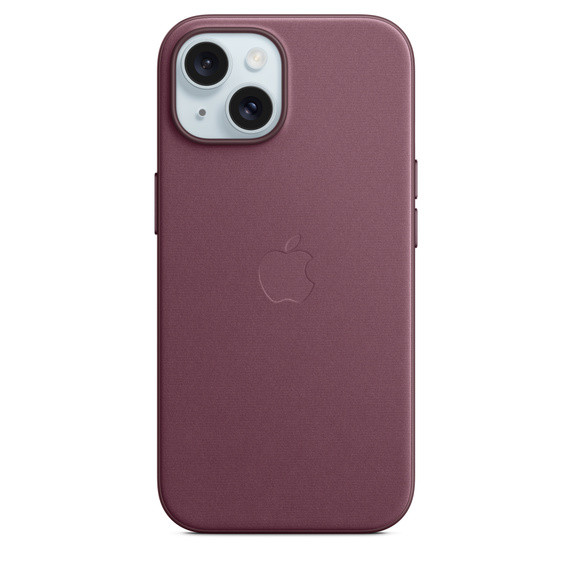 iPhone 15 FineWoven Case with MS - Mulberry