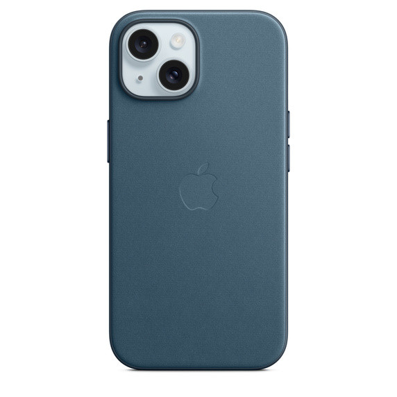 iPhone 15 FineWoven Case with MS - Pacific Blue