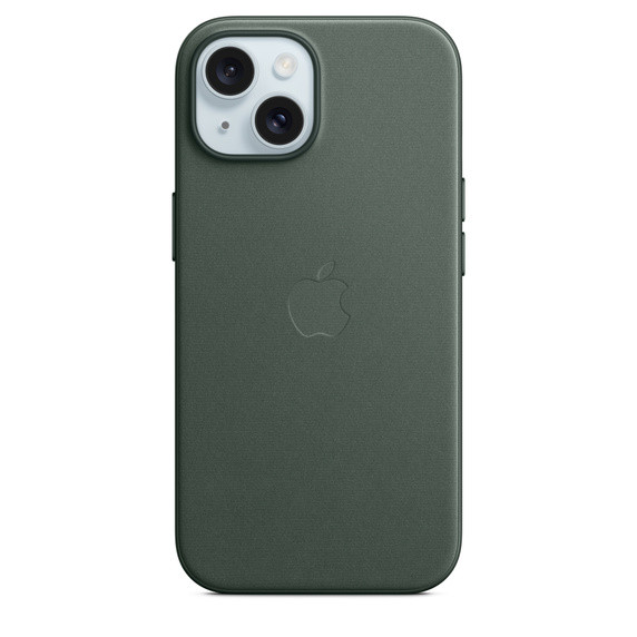 Levně iPhone 15+ FineWoven Case with MS - Evergreen