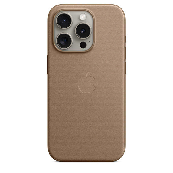 Levně iPhone 15 Pro FineWoven Case MS - Taupe