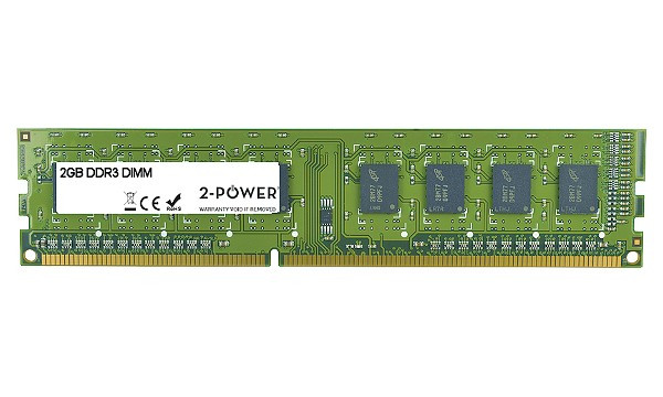 Levně 2-Power 2GB PC3-10600U 1333MHz DDR3 CL9 Non-ECC DIMM 2Rx8 ( DOŽIVOTNÍ ZÁRUKA )