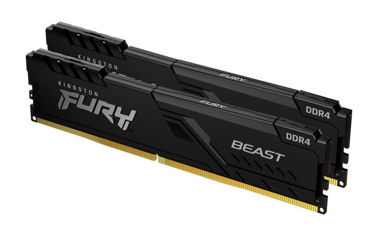 Levně KINGSTON 32GB 3600MT/s DDR4 CL18 DIMM (Kit of 2) FURY Beast Black