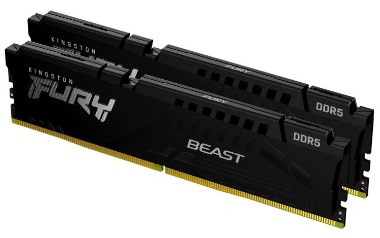 Levně KINGSTON 64GB 6000MT/s DDR5 CL36 DIMM (Kit of 2) FURY Beast Black EXPO