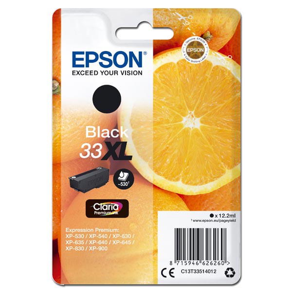 Levně EPSON T3351 (C13T33514012) - originální cartridge, černá, 12,2ml