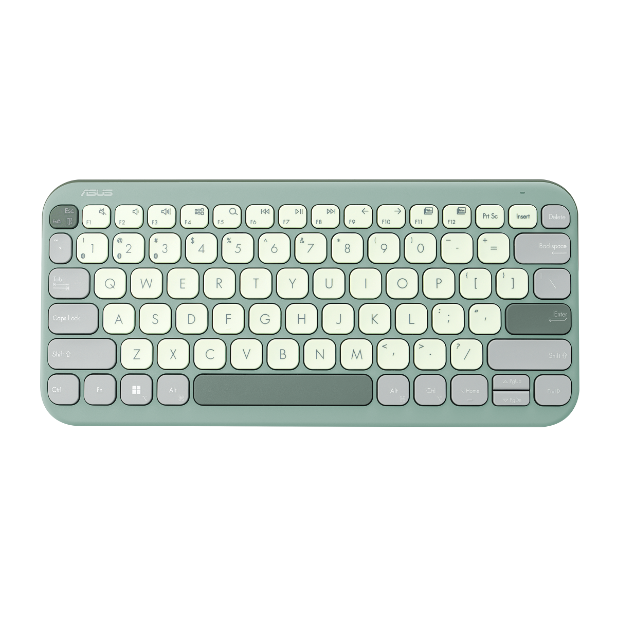 Levně ASUS klávesnice KW100 Marshmallow - bezdrátová/bluetooth/CZ/SK/zelená