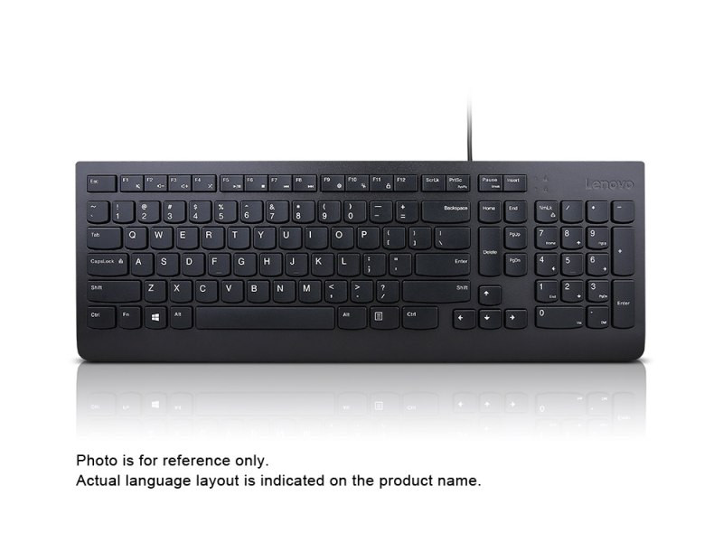 Levně Lenovo klávesnice Essential Wired (Black) CZ