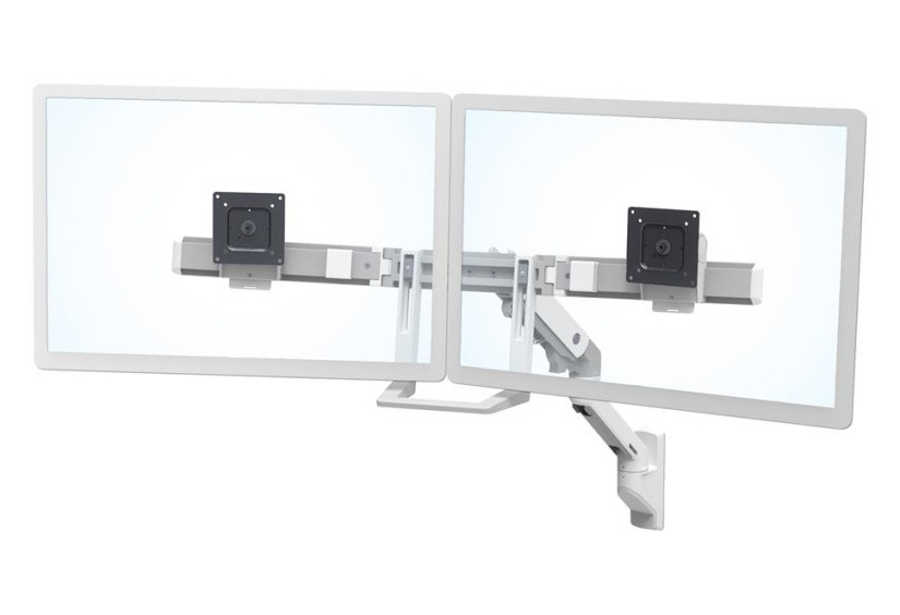 Levně ERGOTRON HX Wall Dual Monitor Arm, nástěnné rameno pro 2 monitory až 32", bílé