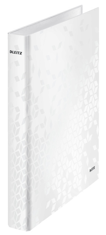 Levně LEITZ Kroužkový pořadač WOW, A4+, 2DR/25mm, perleťová bílá