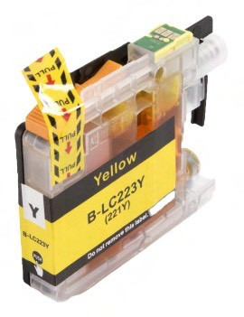 Levně BROTHER LC-223 - kompatibilní cartridge, žlutá, 600 stran