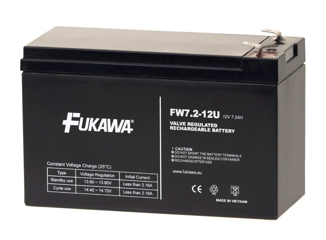 Levně Akumulátor FUKAWA FW 7.2-12 F2U (12V 7,2Ah/7Ah)