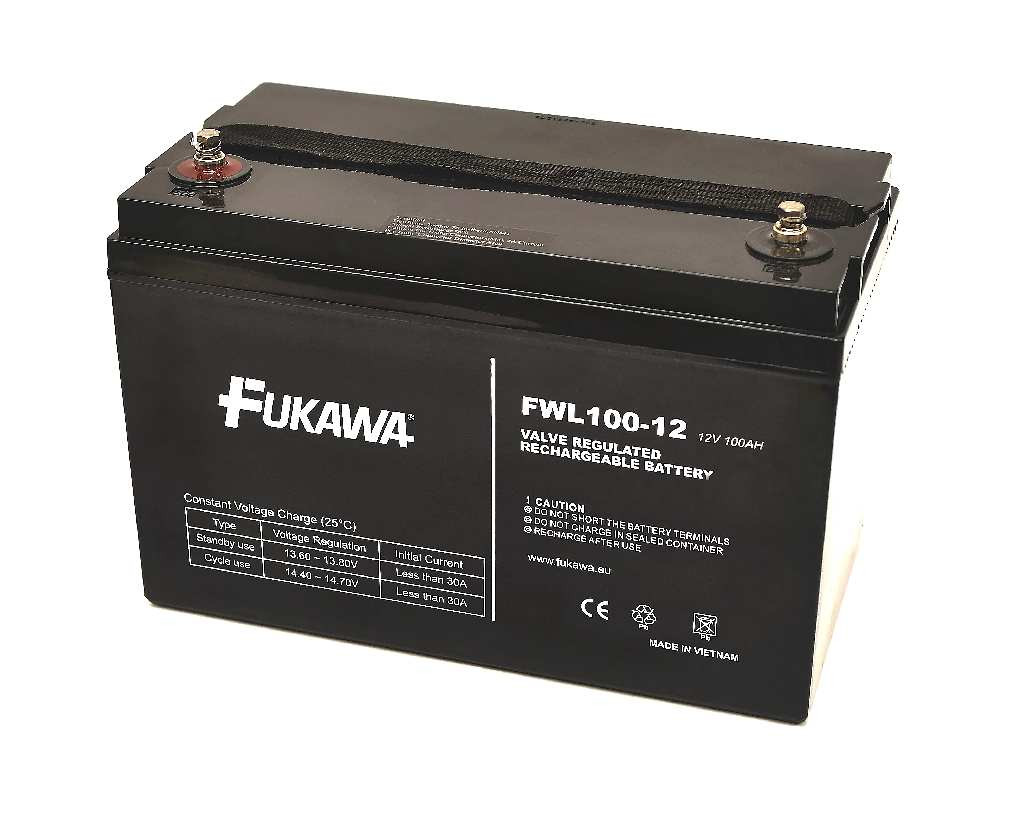 Levně FUKAWA akumulátor FWL 100-12 (12V; 100Ah; závit M6; životnost 10let)