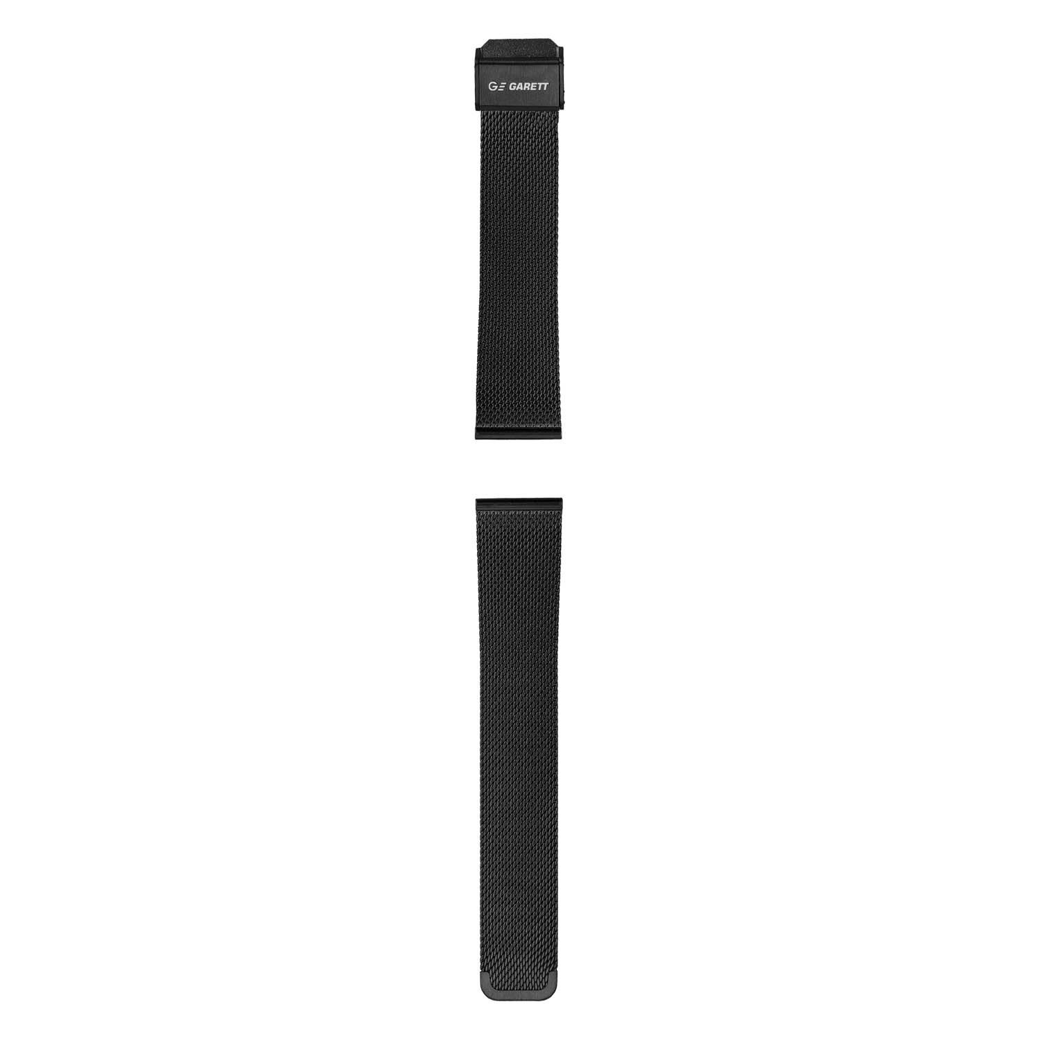 Levně Garett Smartwatch řemínek 20 mm, černý kovový