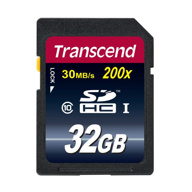 Levně Transcend 32GB SDHC (Class 10) UHS-I 200x (Premium) paměťová karta