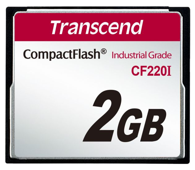Levně Transcend 2GB INDUSTRIAL TEMP CF220I CF CARD (SLC) Fixed disk and UDMA5