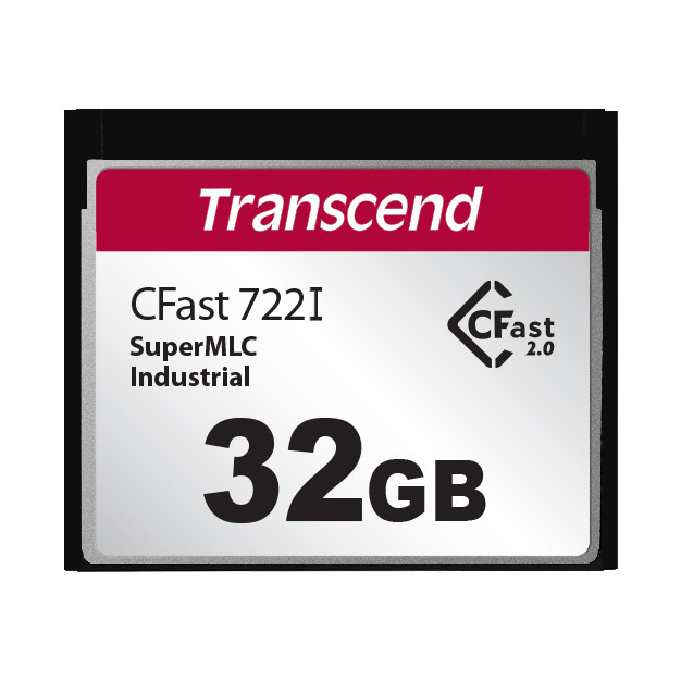 Levně Transcend 32GB INDUSTRIAL TEMP CFAST CFX722I (MLC) paměťová karta (SLC mode), 510MB/s R, 355MB/s