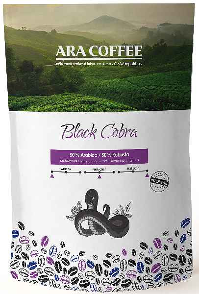 Levně Jamai Café Pražená zrnková káva - ARA COFFEE Black Cobra (800g)