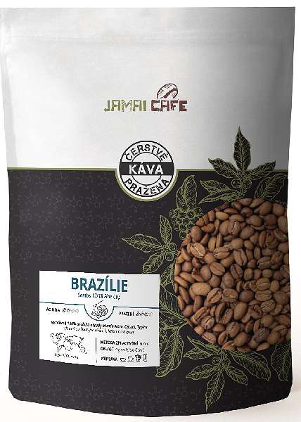 Levně Jamai Café Pražená zrnková káva - Brazílie Santos (1000g)