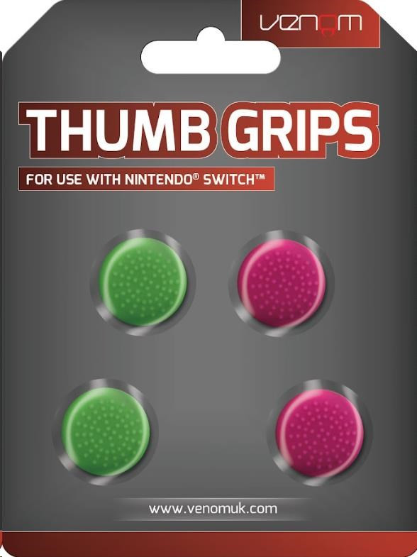 Levně VENOM VS4917 Nintendo Switch Thumb Grips (4x) - Pink and Green