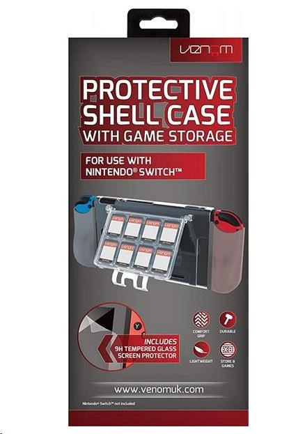 Levně VENOM VS4903 Nintendo Switch Protective Shell Case With Game Storage