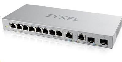 Levně Zyxel XGS1010-12 12-port Gigabit Switch, 8x gigabit RJ45, 2x 2, 5GbE RJ45, 2x SFP+