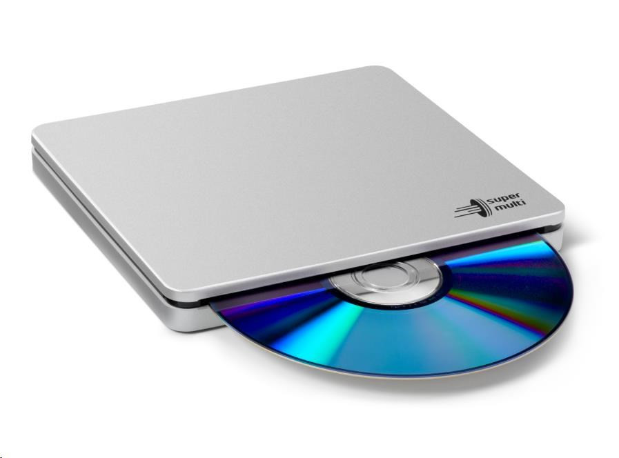 Levně HITACHI LG - externí mechanika DVD-W/CD-RW/DVD±R/±RW/RAM/M-DISC GP70NS50, Blade Ultra Slim, Silver, box+SW