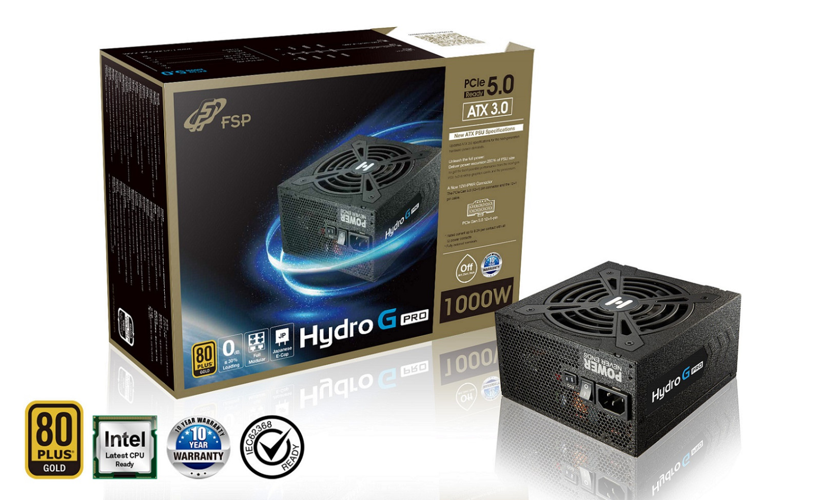 Levně FSP HYDRO G PRO 1000/1000W/ATX 3.0/80PLUS Gold/Modular/Retail