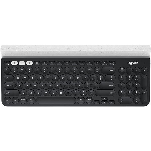 Levně Logitech klávesnice Wireless Keyboard K780, US, šedá/ bílá