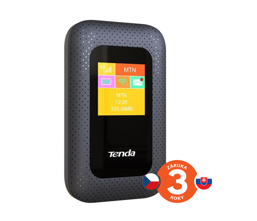 Levně Tenda 4G185 - 3G/4G LTE Mobile Wi-Fi Hotspot Router s LCD 802.11b/g/n, microSD, 2100mAh